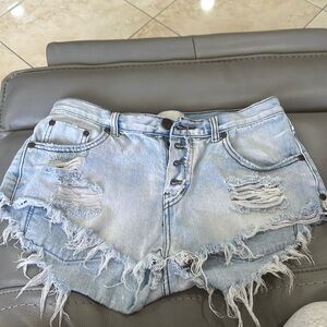 One Teaspoon Jean Shorts